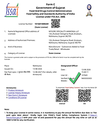 Mysore Speciality Ammonia LLP - Ahmedabad
