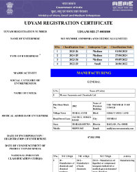 MACL 2025-26 Udyam Registration Certificate