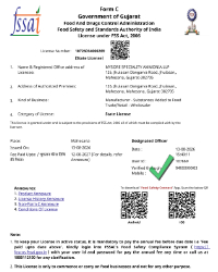 MSA LLP - FSSAI