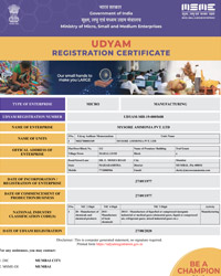 MSME MAPL Udyam Registration Certificate
