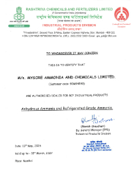 RCF - Dealership Certificate